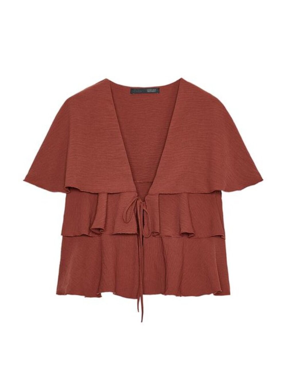 Ruffled Cape Top